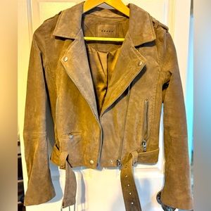 BLANK NYC Suede Moto Jacket XS